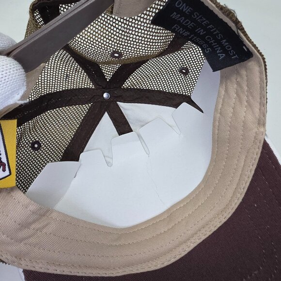 The Simpsons Duff Beer 2008 Hat Cap Mens White Brown Bottle Opener Rare Snapback - Picture 10 of 11